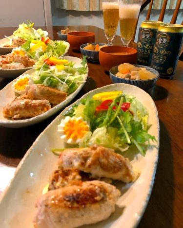 チーズ入り大葉とトマト豚肉巻き（６人分）